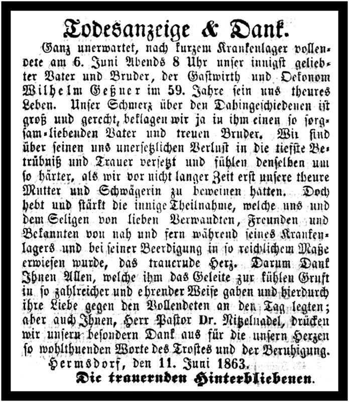 1863-06-06 Hdf Trauer Gessner